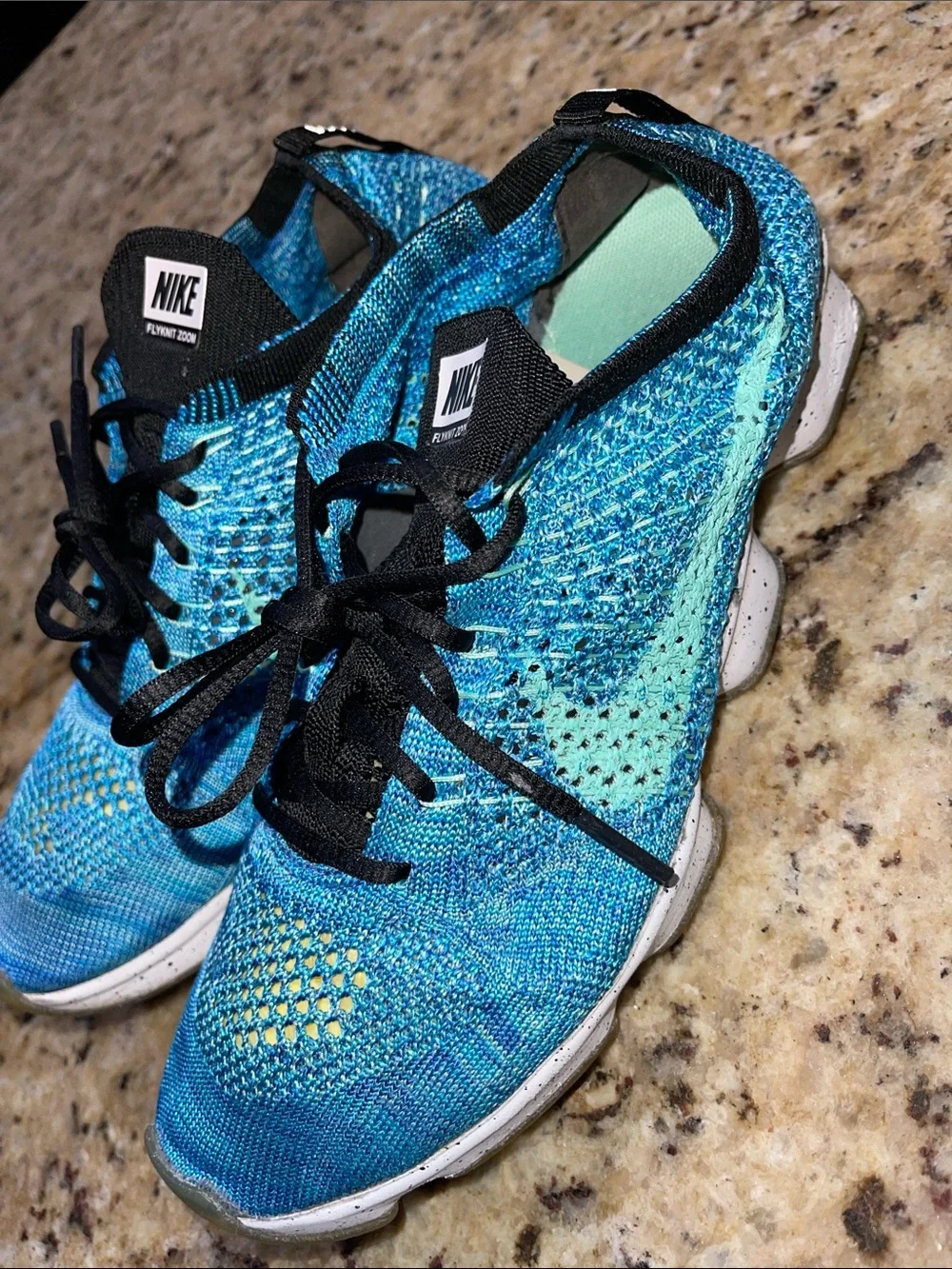 Nike Flyknit Zoom Blue Running Shoes